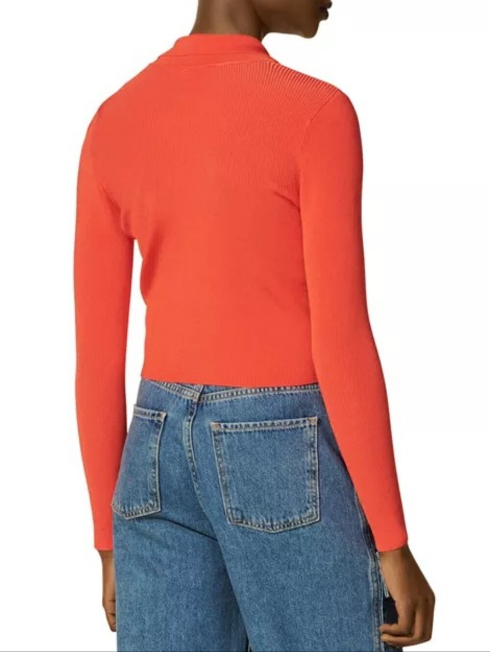 NWT Sandro Francoise Cropped Rib Knit Cardigan - Picture 3 of 13